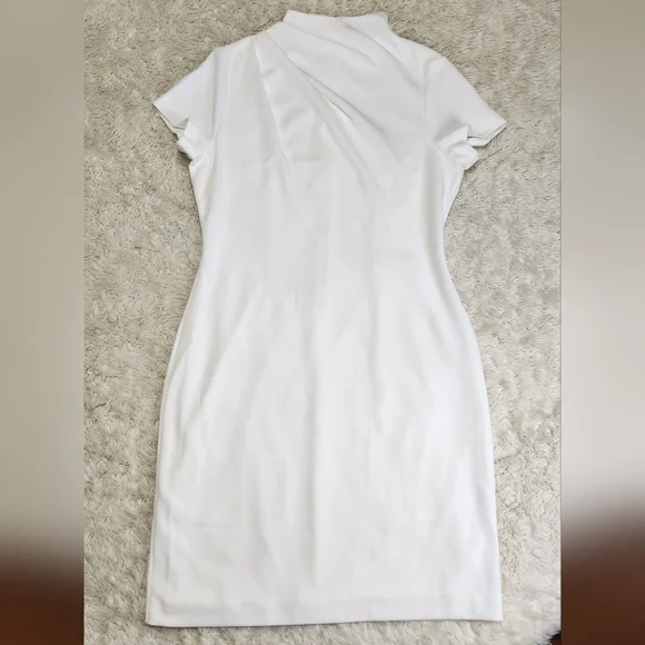 ALEXIA ADMOR Sadee Dress Light Ivory White Size Large - Picture 6 of 14